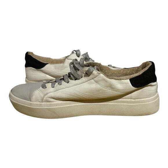 Sole Society Terlana Faux Fur Lined White Leather Sneakers Women's Size 8.5 - Picture 7 of 9